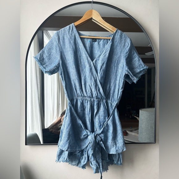 ANTHROPOLOGIE X Sanctuary | Montana linen romper | size small - Picture 3 of 6